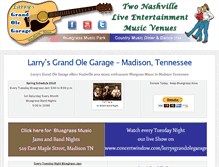 Tablet Screenshot of larrysgrandolegarage.com